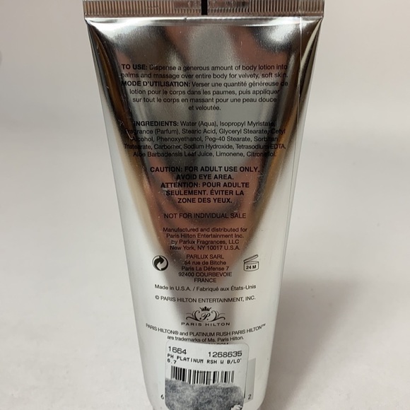 Platinum Rush Paris Hilton body lotion NWT - Picture 2 of 5